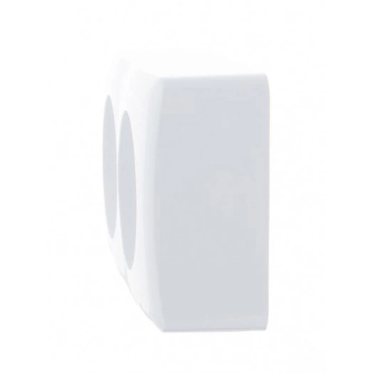 Розетка 2-м ОП Viola 16А IP20 без заземл. бел. LEZARD 751-0200-128