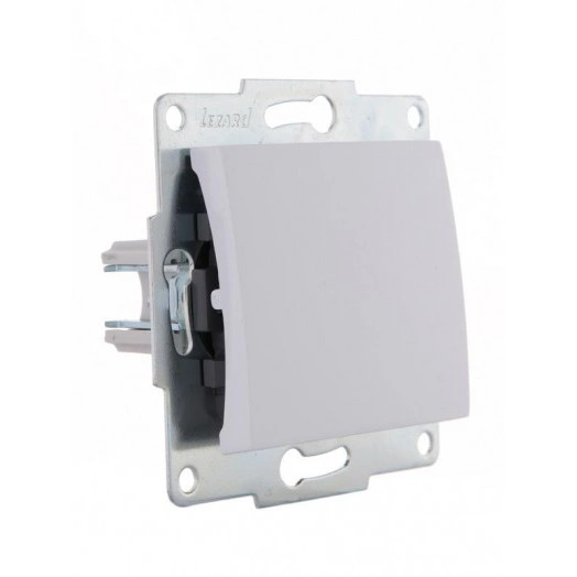 Механизм выключателя 1-кл. 1п СП Karina 10А IP20 бел. LEZARD 707-0288-100