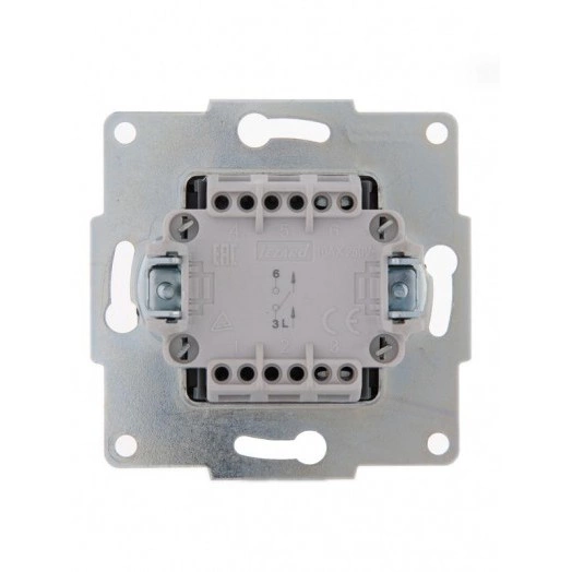Механизм выключателя 1-кл. 1п СП Karina 10А IP20 бел. LEZARD 707-0288-100