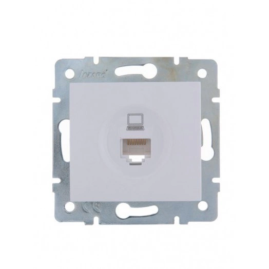 Механизм розетки компьютерной 1-м СП Karina RJ45 бел. LEZARD 707-0288-139