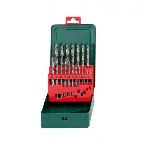 Набор сверл HSS-G 1-10мм в метал. коробке (19 предметов) Metabo 627153000
