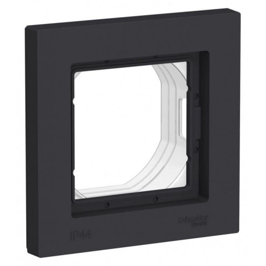 Рамка 1-м AtlasDesign Aqua IP44 карбон SchE ATN441001