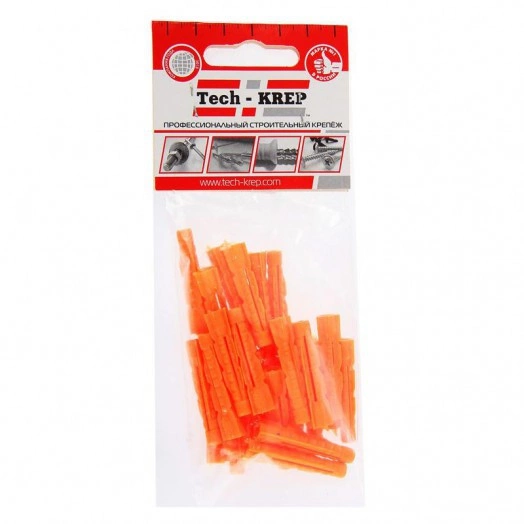 Дюбель универс. 6х37 полипропилен (уп.30шт) пакет Tech-Krep 102929 Дюбель универс. 6х37 полипропилен (уп.30шт) пакет Tech-Krep 102929