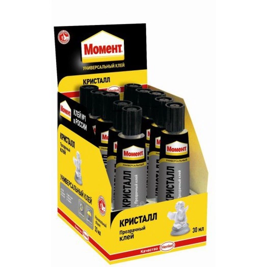 Клей Момент Кристалл 30мл в шоу-боксе Момент C0036325