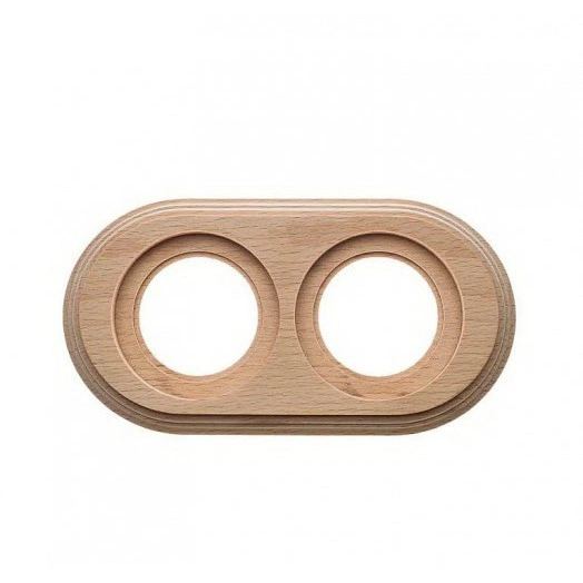 Рамка 2-м ретро дерево натурель Bironi BF1-620-10