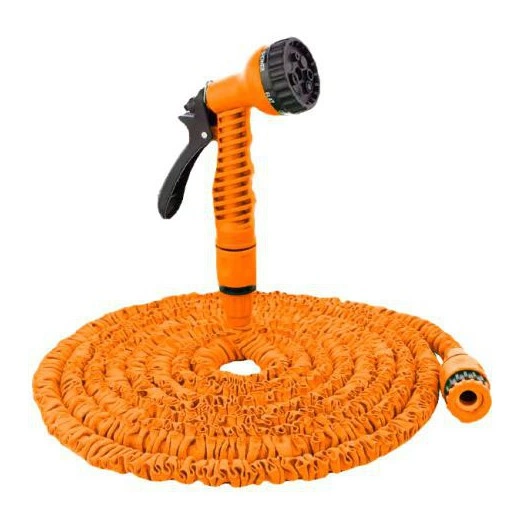 Набор для полива с растягивающимся шлангом 15м Вихрь 73/7/2/25