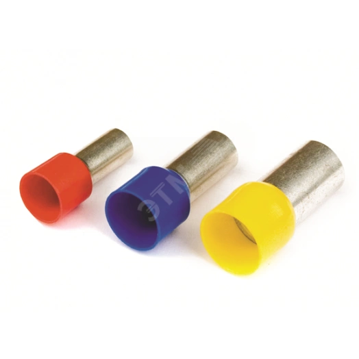 Наконечник-гильза 8мм с изолированным фланцем