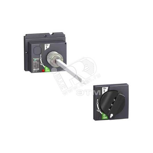 Рукоятка поворотная выносная красно-желтая (NSX400/630)