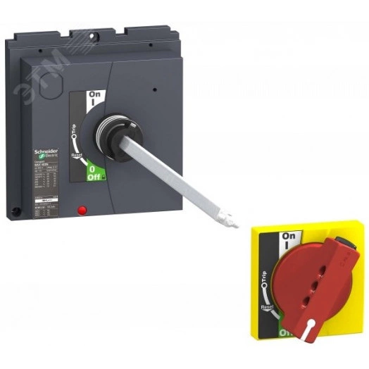 Рукоятка поворотная выносная красно-желтая (NSX400/630)