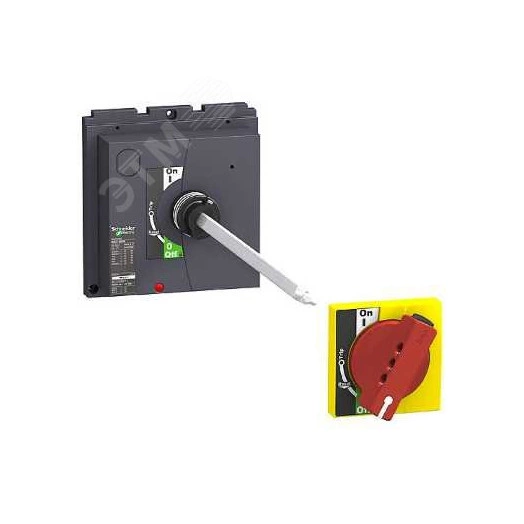 Рукоятка поворотная выносная красно-желтая (NSX400/630)