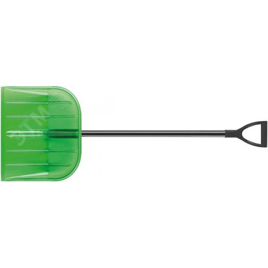 Лопата для уборки снега Профи поликарбонатная, алюминиевый черенок, средняя 460х400х1380 мм