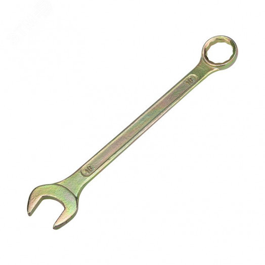 Ключ комбинированный 18 мм, желтый цинк