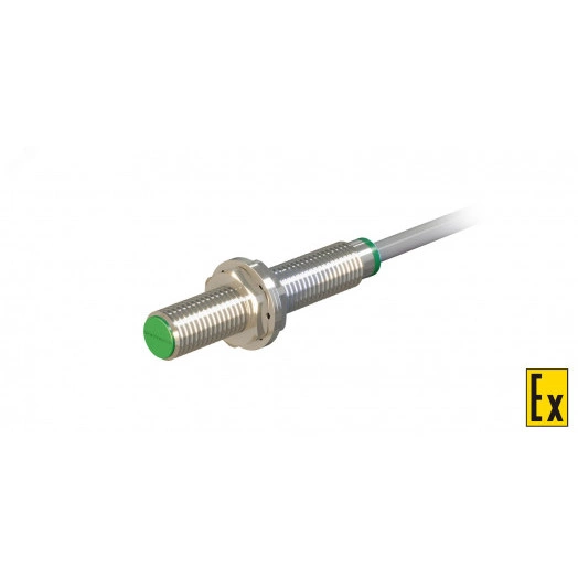 Датчик индуктивный взрывобезопасный ДВИ-М08-45У-1130-Х Расстояние срабатывания Sn: 1,5 мм Частота переключения: 2000 Гц Материал корпуса: Латунь никелированная Диаметром 8 мм IP67 Кабель 2 м (ПВС ХЛ 2х0,35 мм2)