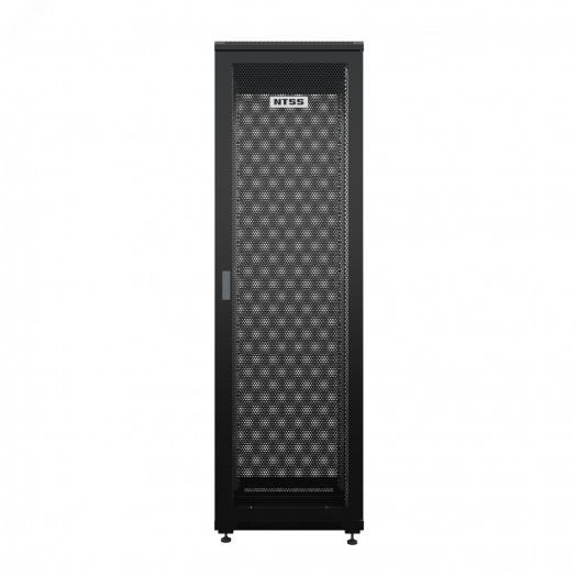 Шкаф напольный универсальный серверный NTSS R 32U 600х600мм, 4 профиля 19, двери перфорированная и перфорированная, боковые стенки съемные, регулируемые опоры, разобранный, черный RAL 9005