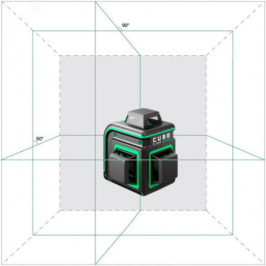 Уровень лазерный Cube 3-360 GREEN Professional Edition