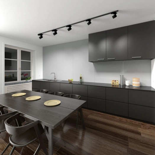 Светильник трековый на шинопровод ДПО-15w GX53 без лампы IP40 черный