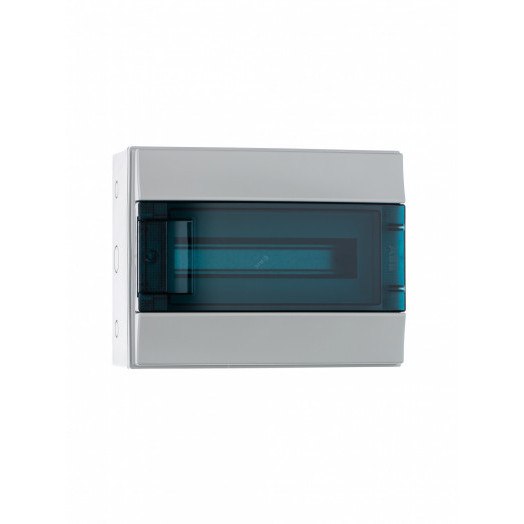 Щит распределительный навесной ЩРн-п 12М пластиковый прозрачная дверь Mistral65 с клеммами
