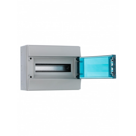 Щит распределительный навесной ЩРн-п 12М пластиковый прозрачная дверь Mistral65 с клеммами