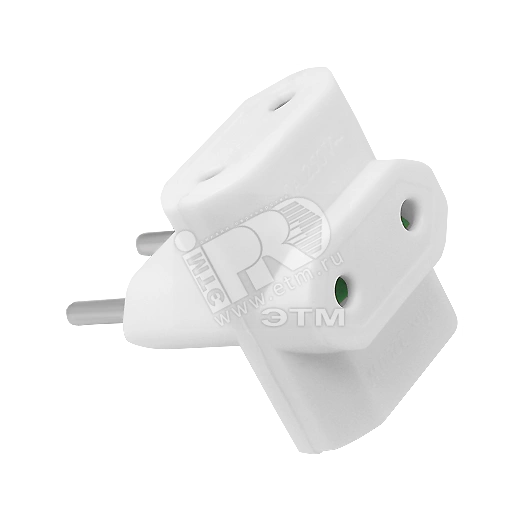 Разветвитель 3 гнезда без заземления NAD-FT-3X-WH