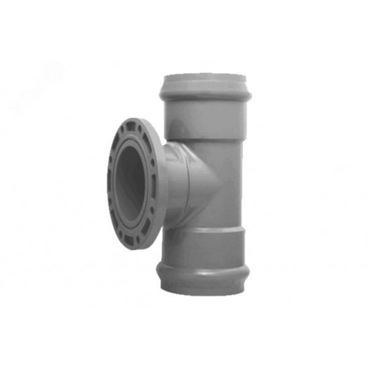 Тройник с металлическим фланцем  160x100 мм. 90 градусов