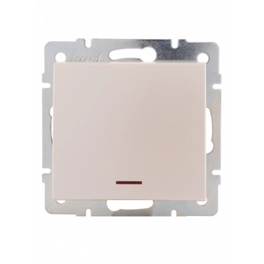 Выключатель RAIN с подсветкой жемчужно-белый перламутр механизм