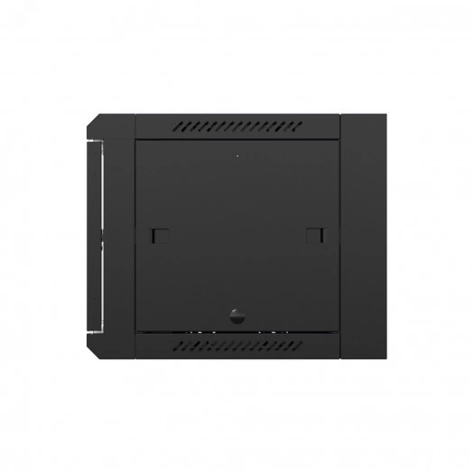 Шкаф настенный телекоммуникационный NTSS W 9U 600х600х500мм, 2 профиля 19, дверь стеклянная, боковые стенки съемные, задняя стенка, разобранный, черный RAL 9005