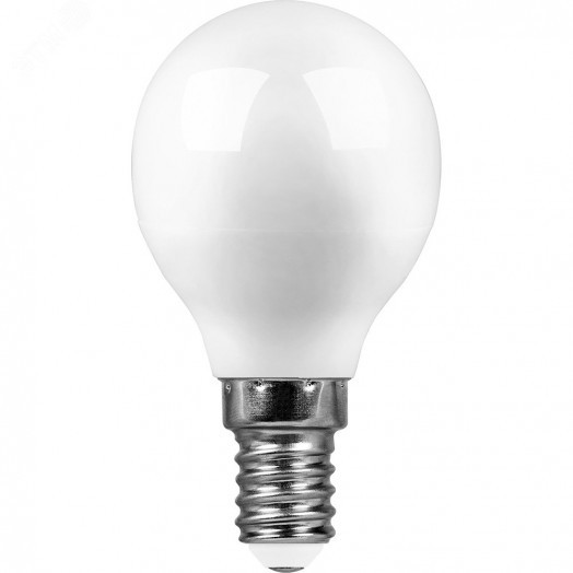 Лампа светодиодная LED 13вт Е14 теплый матовый шар