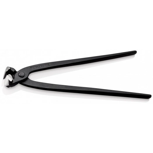 Клещи вязальные для арматурной сетки резка - проволока средней твердости 31мм твердая проволока 18мм режущая кромка 61 HRC / 25мм L=300мм черные