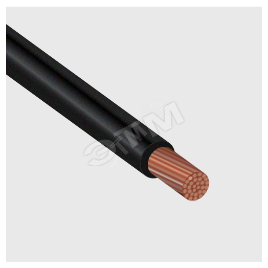 Провод силовой ПУГВнг(А)-LS 1х4 коричневый многопроволочный 100м