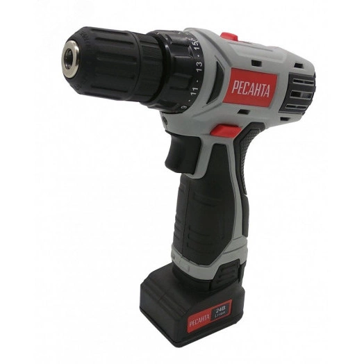 Дрель-шуруповерт аккумуляторная ДА-24-2ЛК-У Ресанта