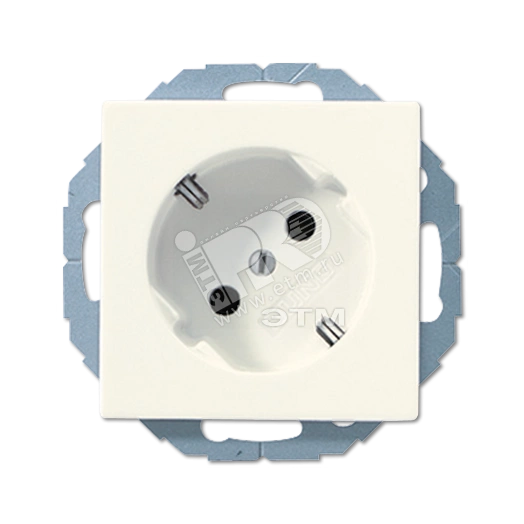 Розетка штепсельная SCHUKO 16A 250V с поворотом на 45 гр. слоновая кость