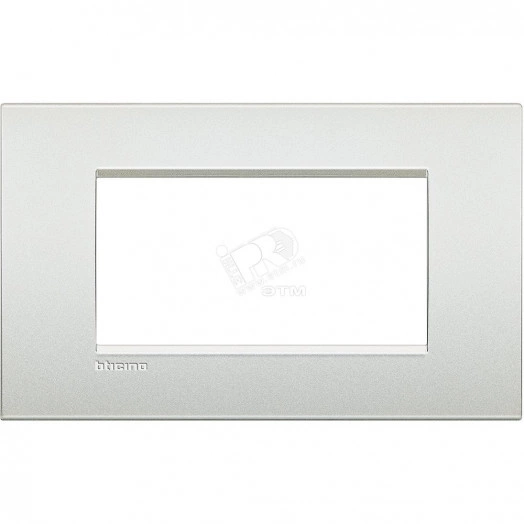 LivingLight Рамка AIR 4 поста Белый жемчуг