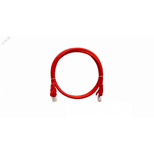 Патч-корд U/UTP 4 пары Cat 5e 2хRJ45/8P8C T568B 7х0205мм PVC красный 015м