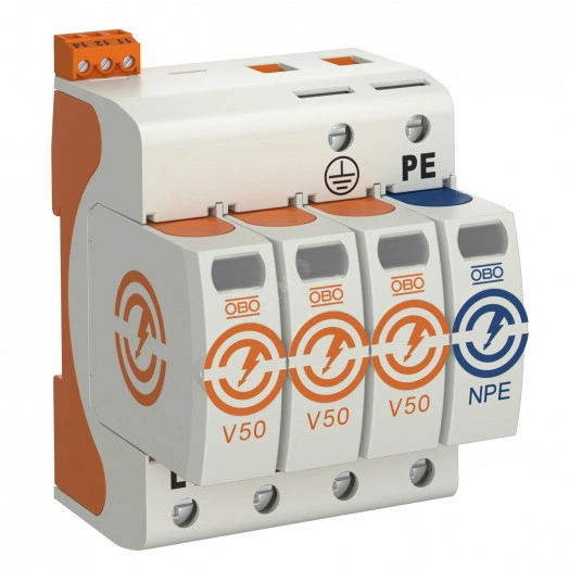 УЗИП для силовых сетей 3+NPE (Класс I+II), 280 В