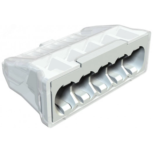 Клемма OBO пружинная 5x2,5 мм2 (упаковка 2 шт., серая)