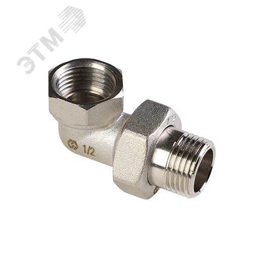 Сгон разъемный ВН 1'1/4 угловой (американка), никелированный