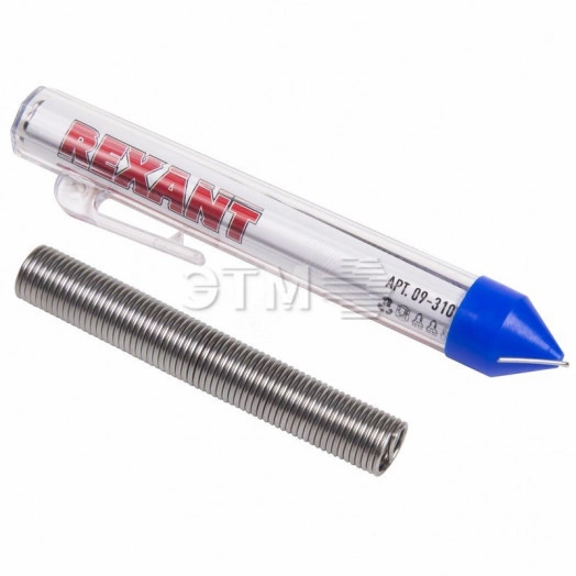 Припой с канифолью, 20 г, 1.0 мм, (олово 60%, свинец 40%)