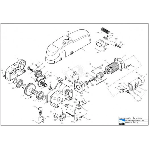 Шестерня 119RIE063 вторичная EMEGA