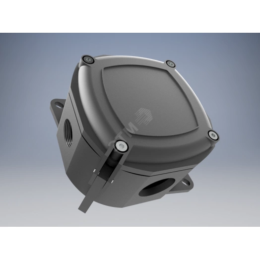 Коробка соединительная на опоре для подключения 1 или 2-х греющих кабелей, 1 кабельный ввод М25х1,5 для небронированного кабеля, клеммная колодка 3   модуля 6 мм2 (PTBO 1P/2D с опорой PTBO S/D)