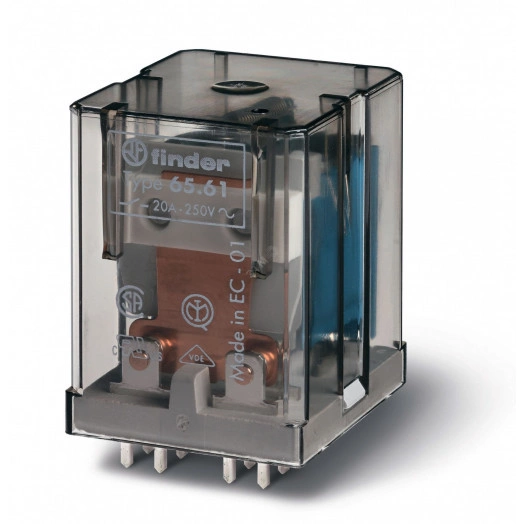 Силовые реле PCB, AgCdO, 1NO+1NC 20A 125V DC катушка