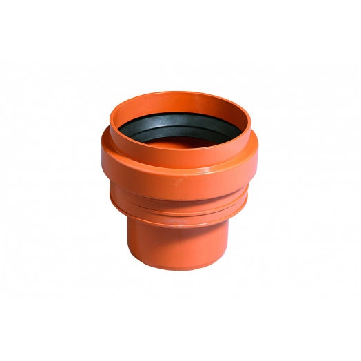 Переход ПВХ на гладкий конец бетонной трубы для наружной канализации 315 мм