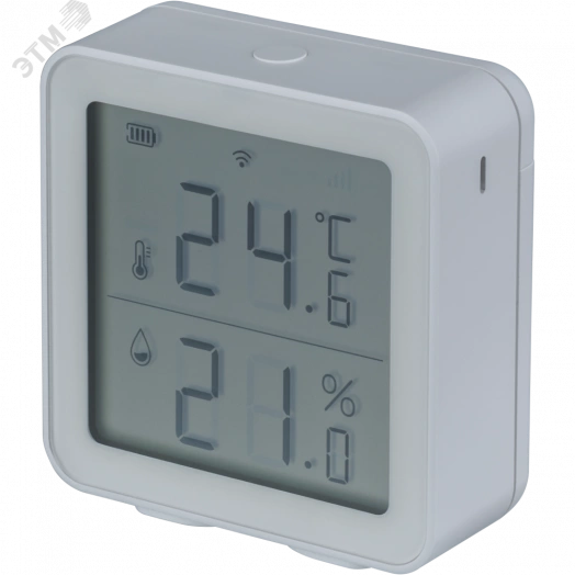 Датчик температуры (умная метеостанция), комнатный, измерение температуры и влажности