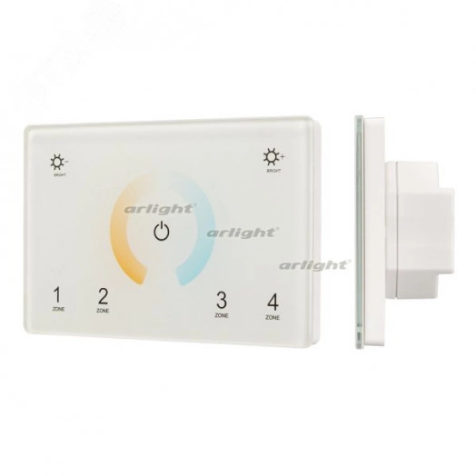 Панель Sens SMART-P81-MIX White (230V, 4 зоны, 2.4G) (ARL, IP20 Пластик, 5 лет)