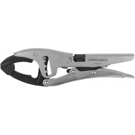 Зажим ручной переставной с шарнирной губкой и трубным захватом, 250 мм, 0-80 мм