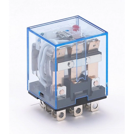 Промежуточное реле 3 конт. с инд. LED 10А 12В AC ПР-102 DEKraft