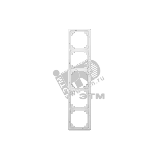 Рамка 5 постов универсальная белая