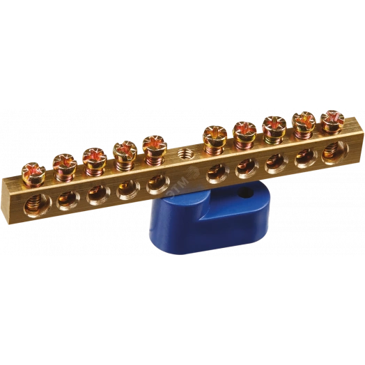 Шина нулевая на одном угловом изол NBB-M69-10C1/B