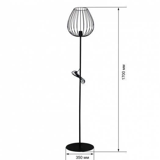 Светильник Шалот ННБ 63-60-021 черн.муар /шнур черн. ИМ