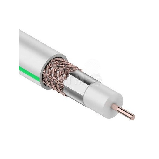 Кабель коаксиальный PROconnect SAT 703B, 75 Ом, CCS/Al/Al, 75%, бухта 20м, белый