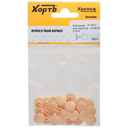 Заглушки под конфирмат сосна (30шт)